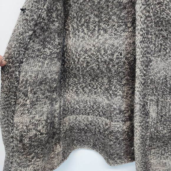 Banana Republic Alpaca Cardigan Womens XS Gray Hooded Long Sleeve Wool Pockets - Picture 7 of 15